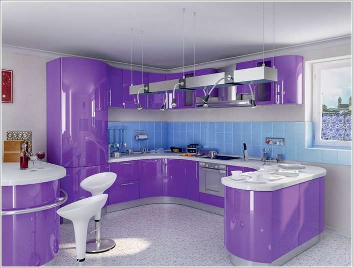 15 Ways to Design Your Kitchen with Pretty Purple