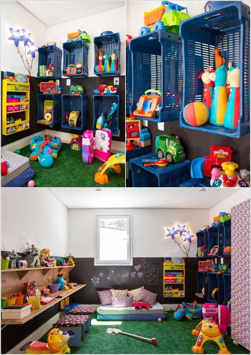 milk crate toy storage