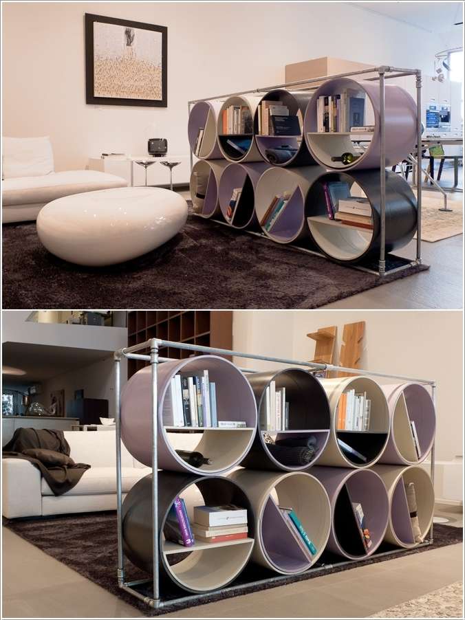 10 Amazing Bookcase Ideas From Recycled Materials