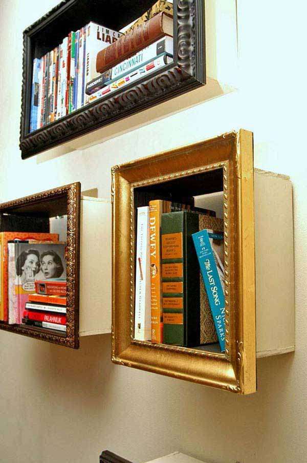 Artsy Framed Bookshelfs