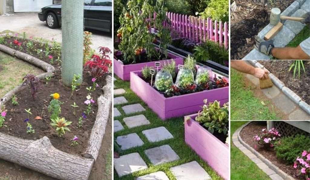 15 Awesome DIY Garden Bed Edging Ideas