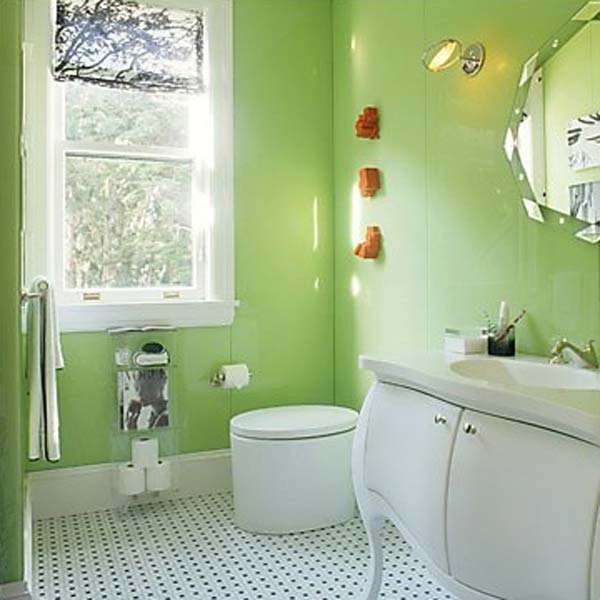 Green Paint will visually enlarge the interior