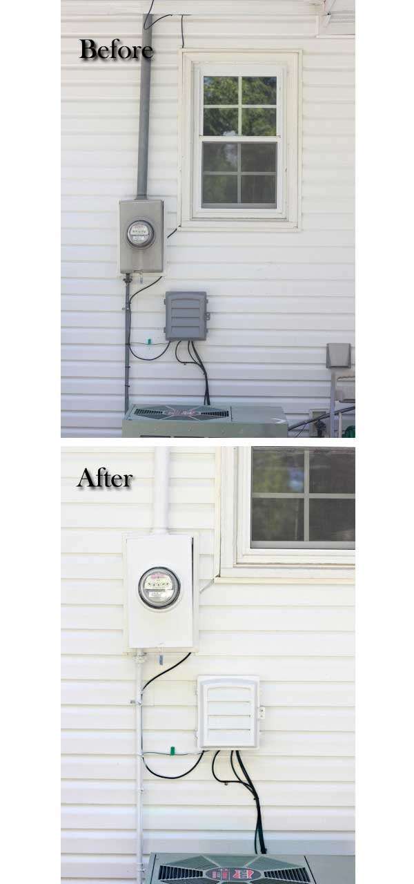 Makeover of an electrical box.