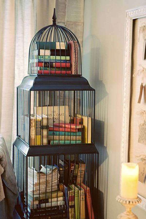 Vintage Birdhouse as a library