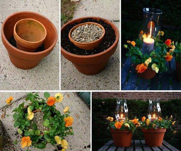Candle Holder and Flower Pot In One