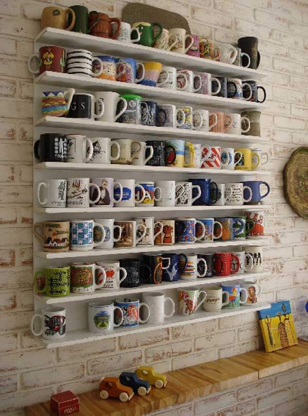 Display your mug collection like a work of art
