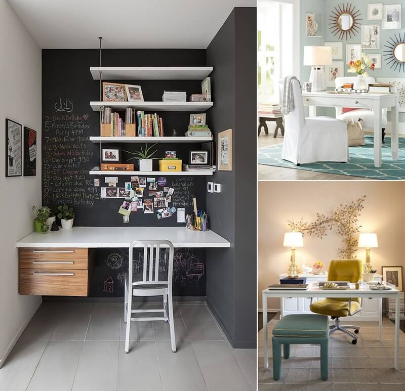 10 Awesome Ideas To Decorate Your Home Office Wall