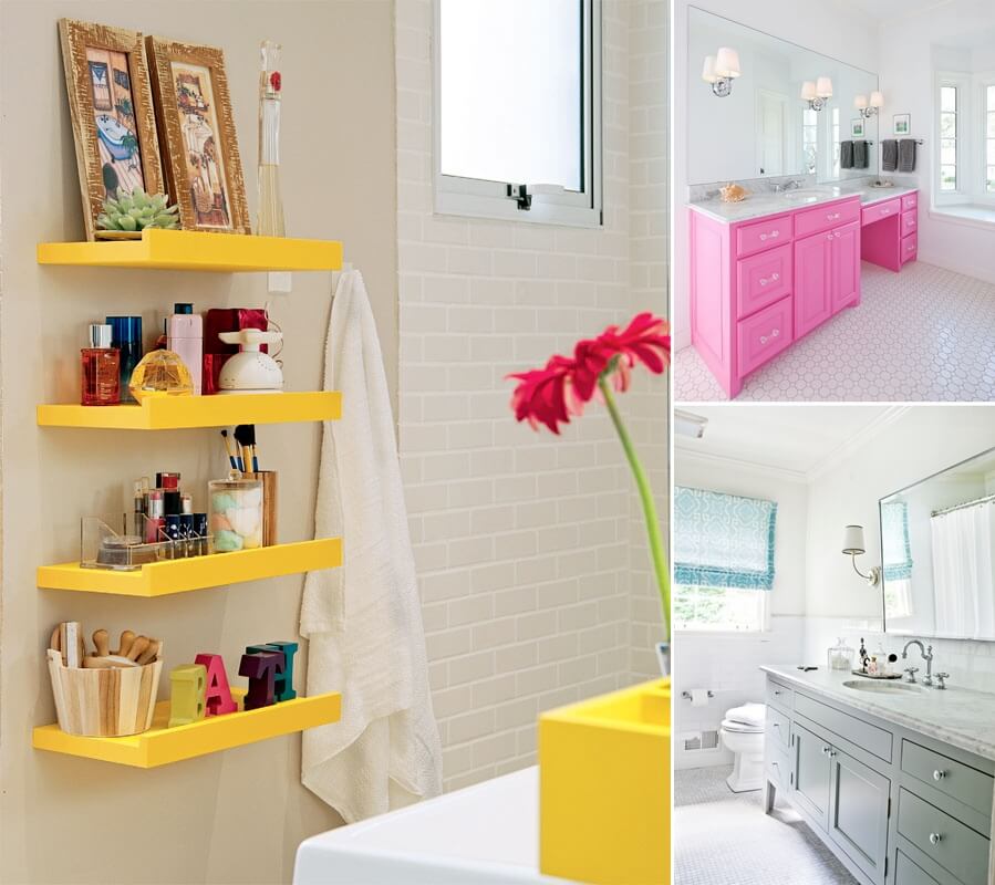 10 Brilliant Ideas to Add Color to Your Bathroom