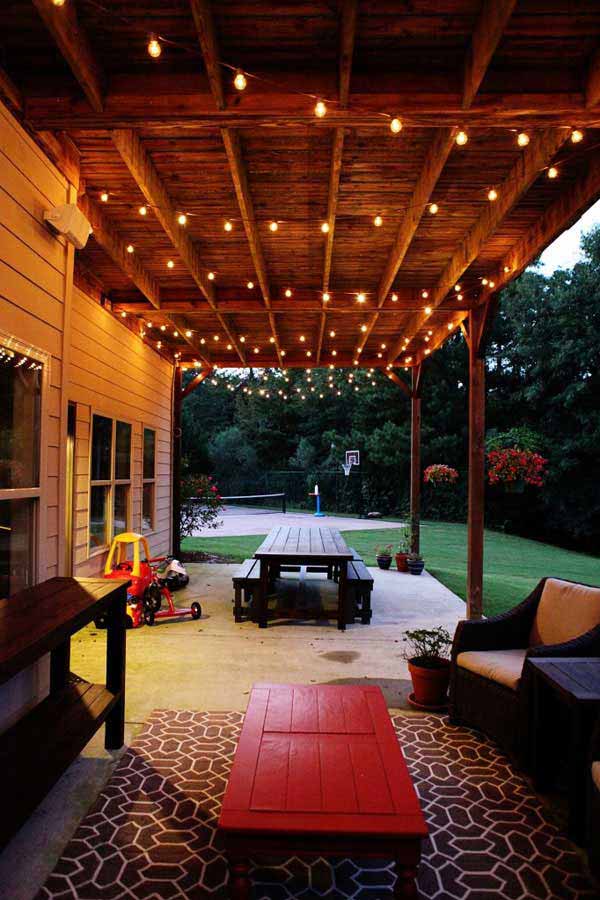 15 Amazing Yard and Patio String Lighting Ideas
