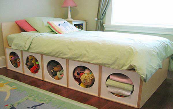Under Bed Storage for stuffed toy