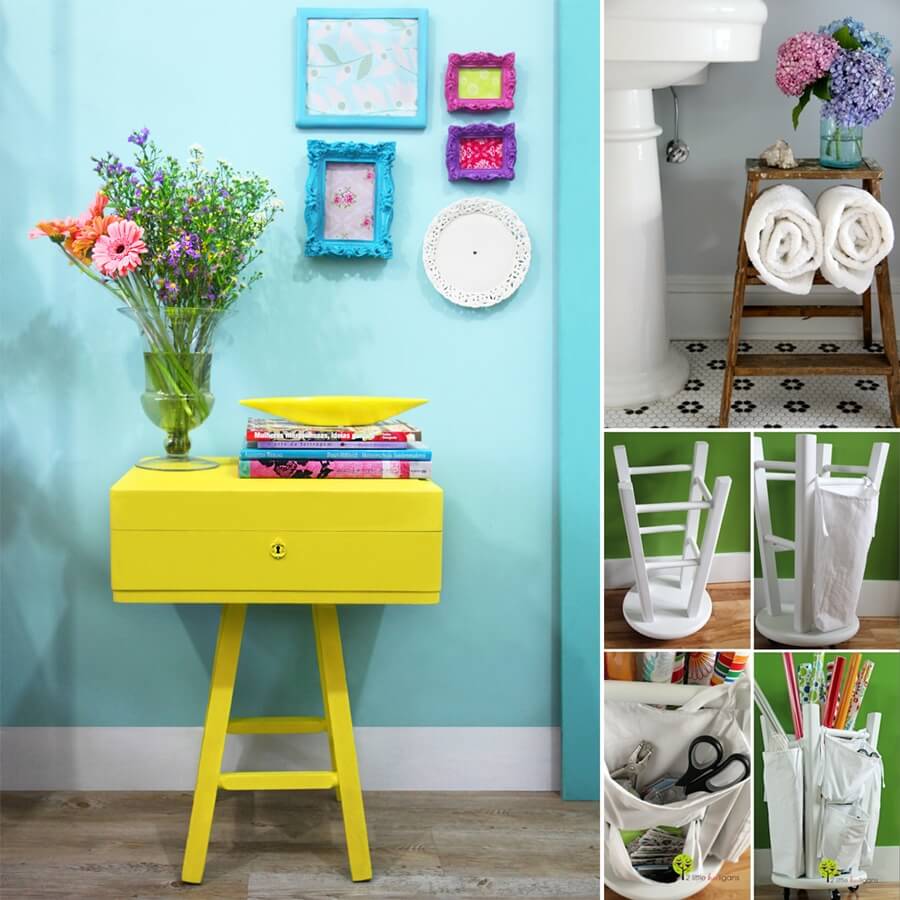 15 Clever Ideas to Recycle Old Bar Stools