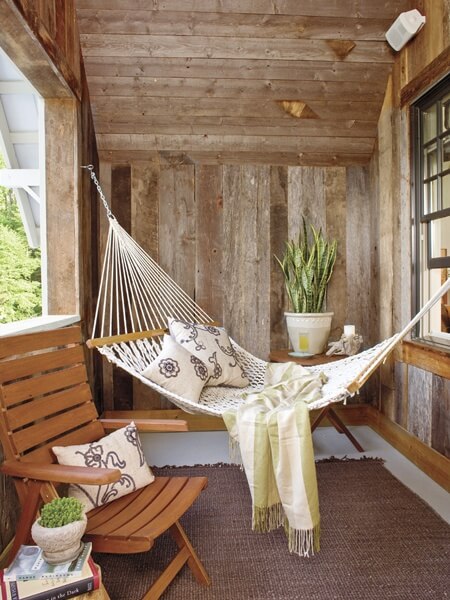 7. Kick your feet up in a hammock.