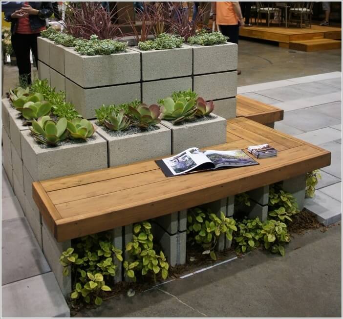 Amazing interior design 10 awesome ideas to design a cinder block ... Idées patio Wall