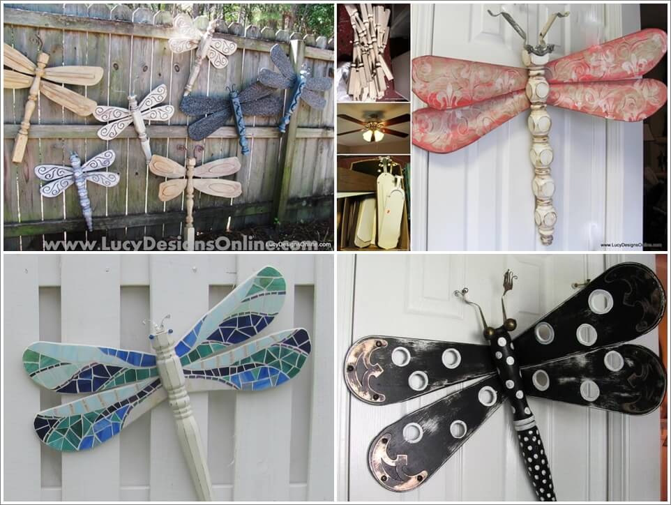 Look Table Legs And Fan Blades Made These Dragonflies