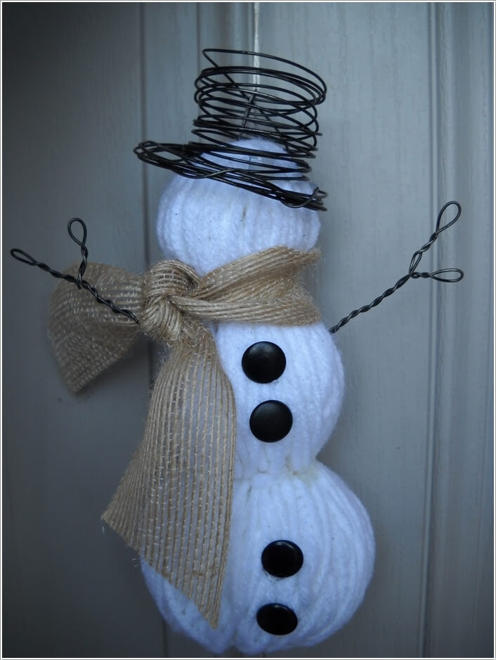 Make A Snowman from No Snow Materials This Winter 6