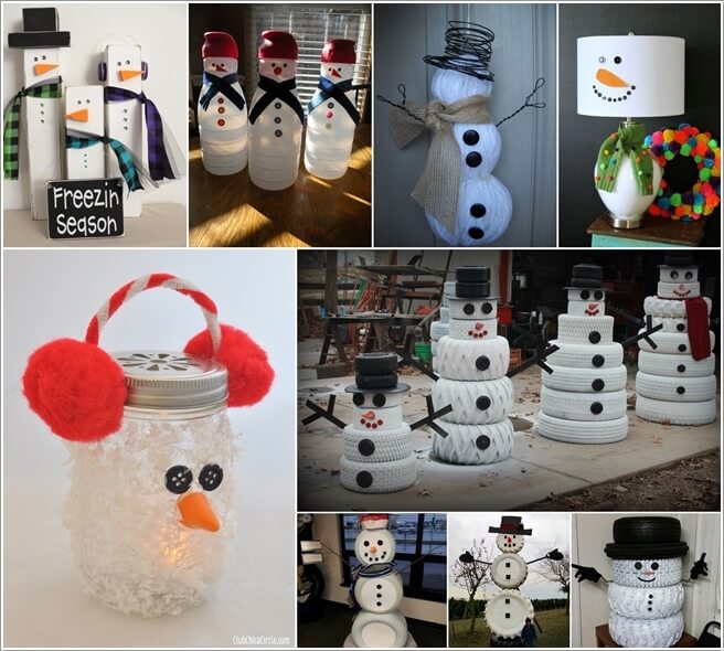 Make A Snowman from No Snow Materials This Winter a