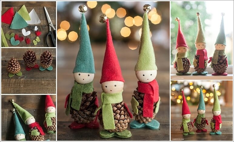 These Felt and Pinecone Elves Are Super Cute 1