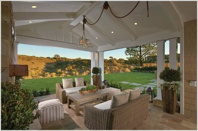 How About a Comfy Couch In Your Home's Outdoor Area 8