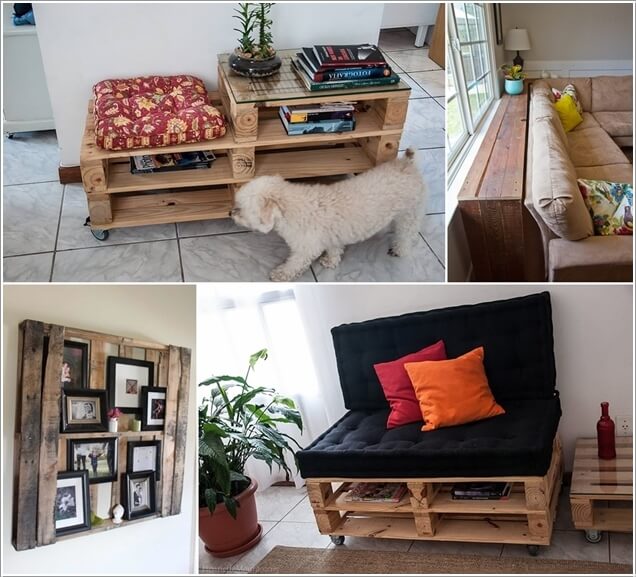 Make Furniture for Your Living Room with Pallets a