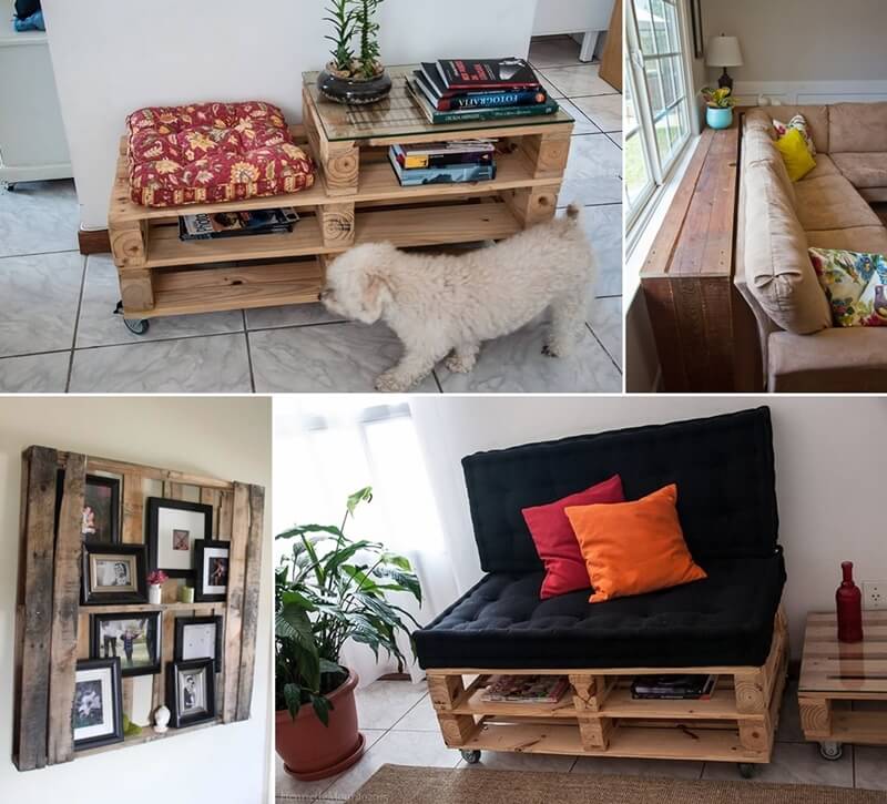 Make Furniture for Your Living Room with Pallets