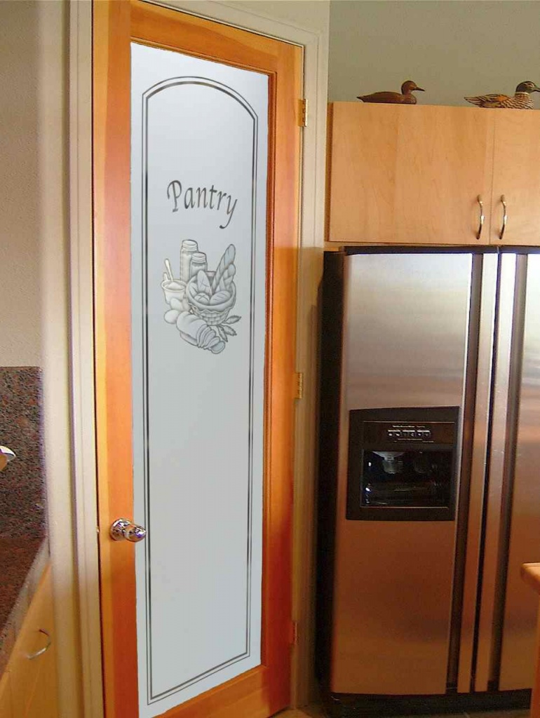 DIPA004 CROSS HATCH PANTRY (Full Lite Door) Surface etched in negative effect with overlay gromets. Private Residence ==================================== Q5429 CULVER $1240 ea. DOOR INSERT PANELS ( glass size: 19" x 80 1/2" x 1/4" clear tempered glass ). Remove doors, remove existing glass and install new decorative panels that are surface etched in CROSS HATCH DESIGN for privacy.