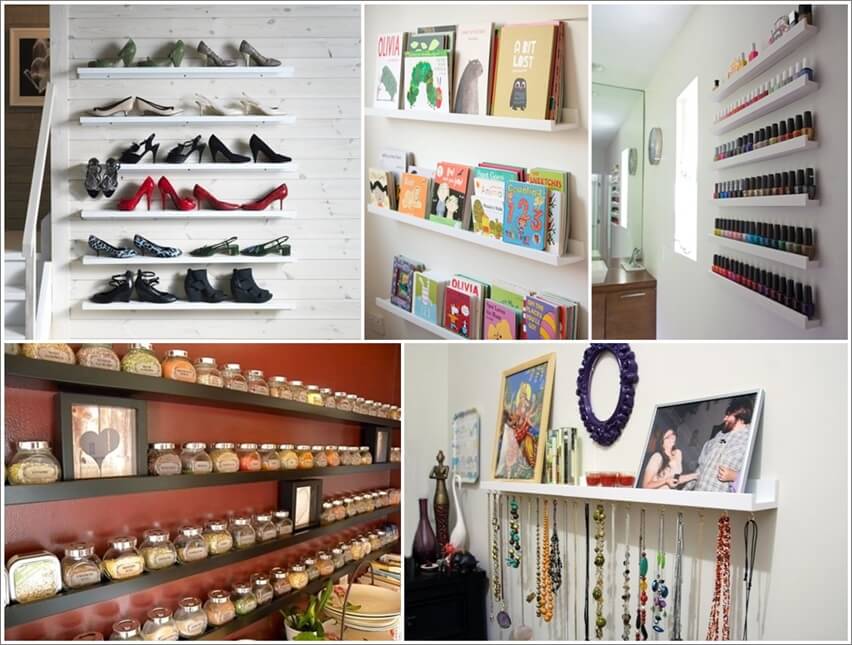 20 Clever Ideas to Use IKEA Picture Ledges 1