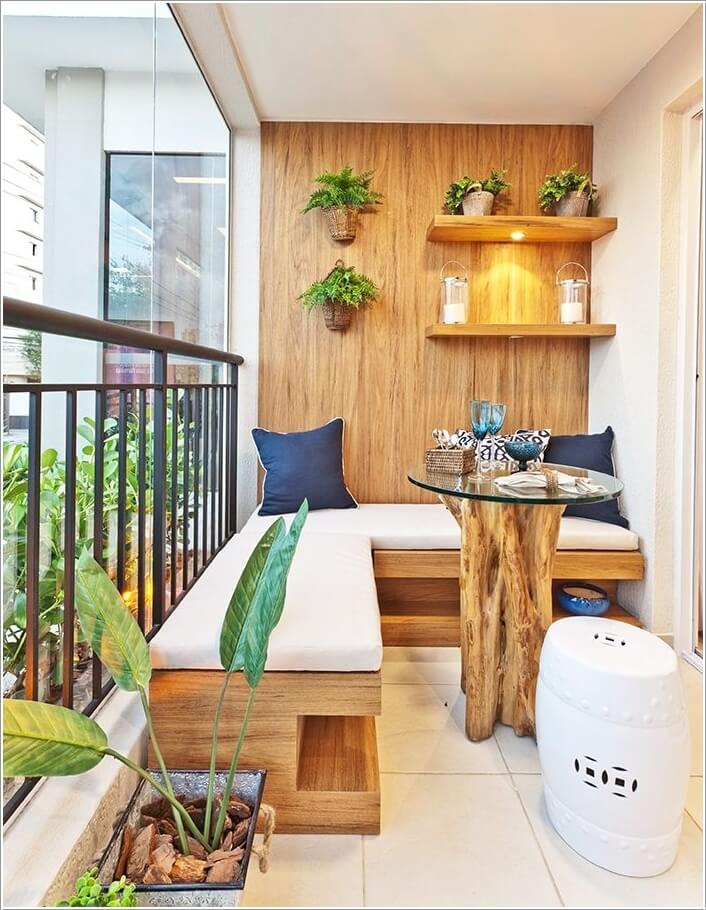 Add Spice to Your Balcony with a Cool Table 11
