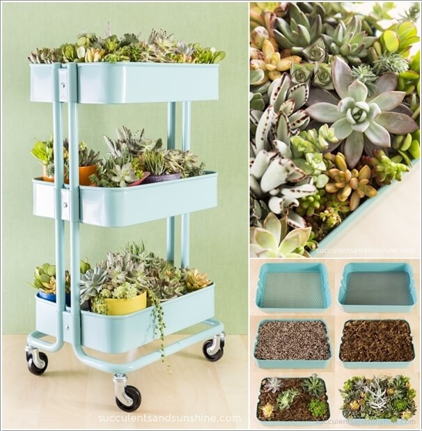 Cool and Creative Recycled Furniture Planter Ideas 5