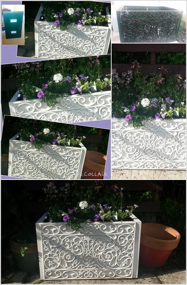 Cool and Creative Recycled Furniture Planter Ideas 6