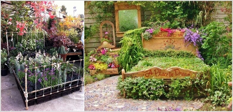 Cool and Creative Recycled Furniture Planter Ideas 9