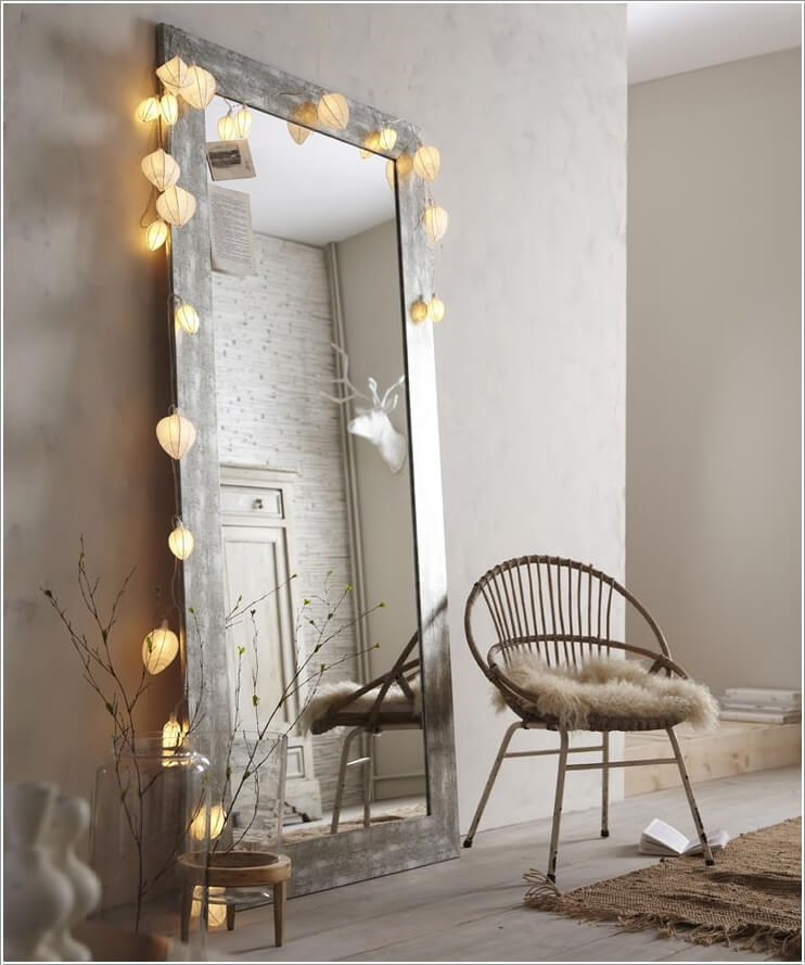Decorate Your Living Room with String Lights 6