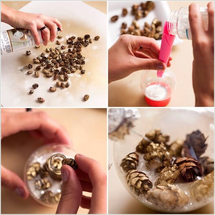 How To Make Decor Projects with Mini Pine Cones 8