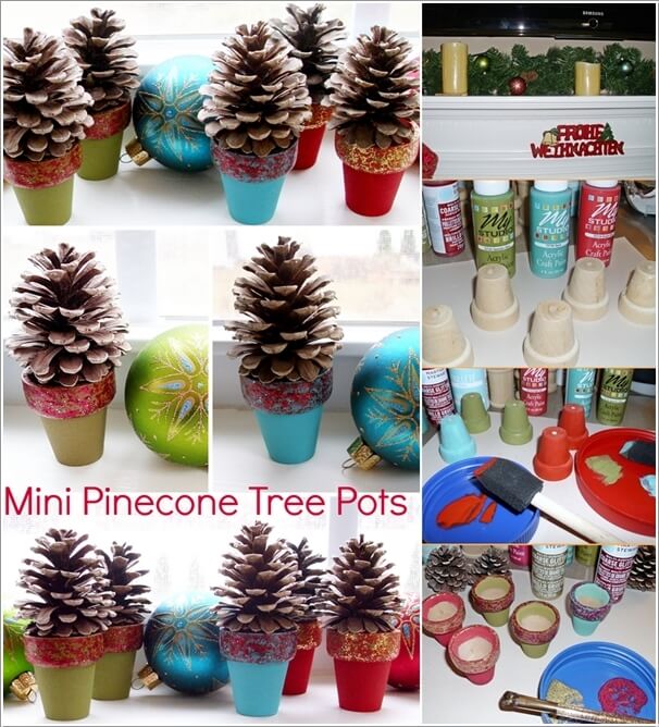 How To Make Decor Projects with Mini Pine Cones 9