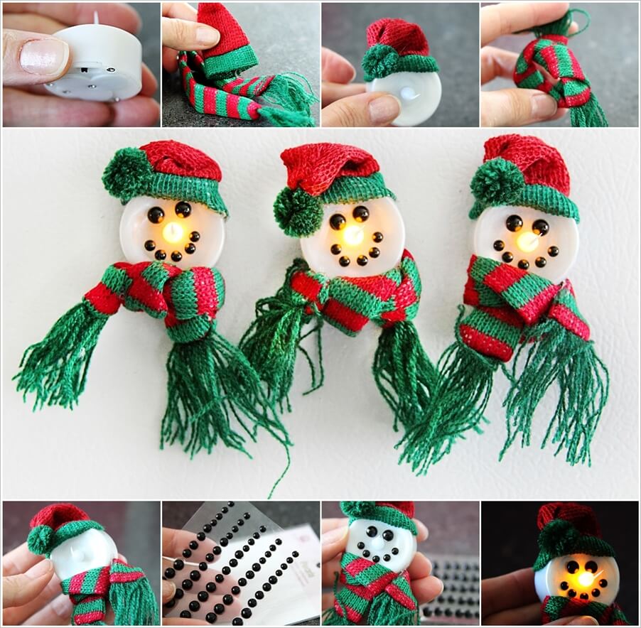 Make These Adorable Magnetic Snowmen 1
