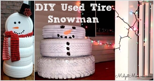 View These Fun Christmas Decor Ideas with Old Tires 2