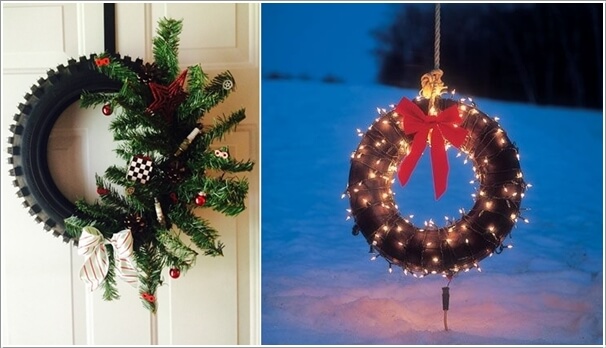 View These Fun Christmas Decor Ideas with Old Tires 6