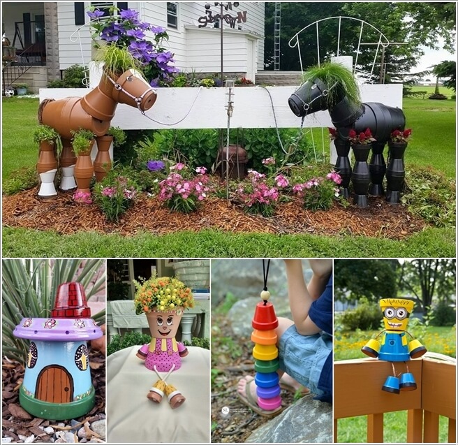 10 Cool Clay Pot Garden Crafts for You to Try a
