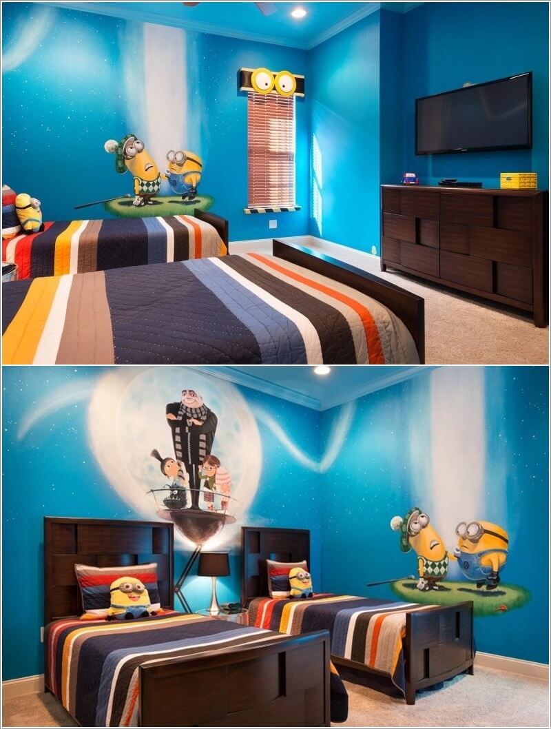 10 Cute and Cool Minions Kids Room Ideas 10