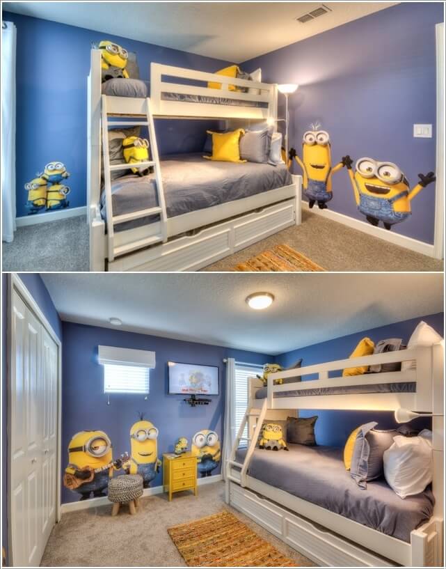 10 Cute and Cool Minions Kids Room Ideas 1