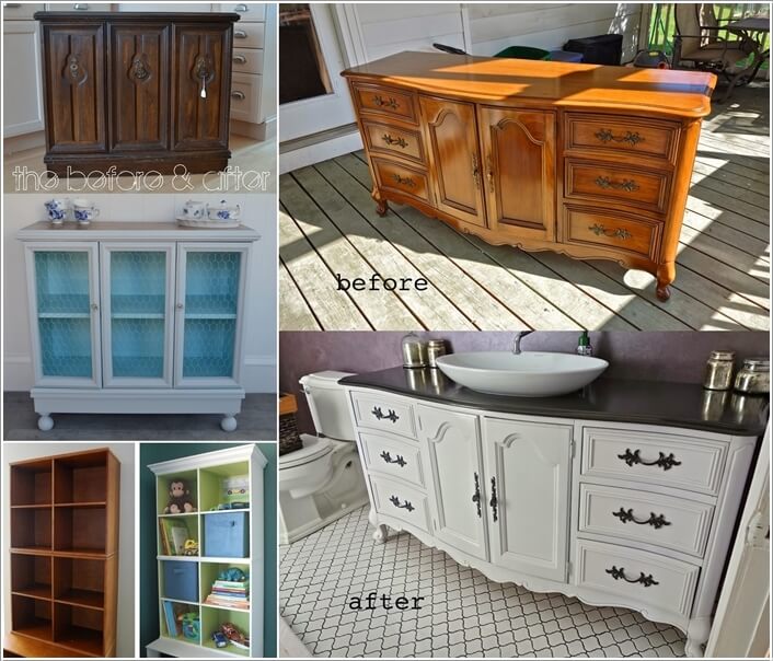 10 Fabulous Before and After Furniture Makeover Projects a