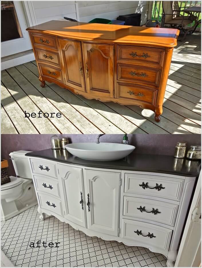 10 Fabulous Before and After Furniture Makeover Projects 1
