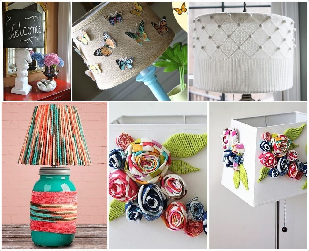 13 Creative Lampshade Makeover Projects 1