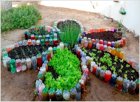 Make An Outdoor Feature from Recycled Materials 2