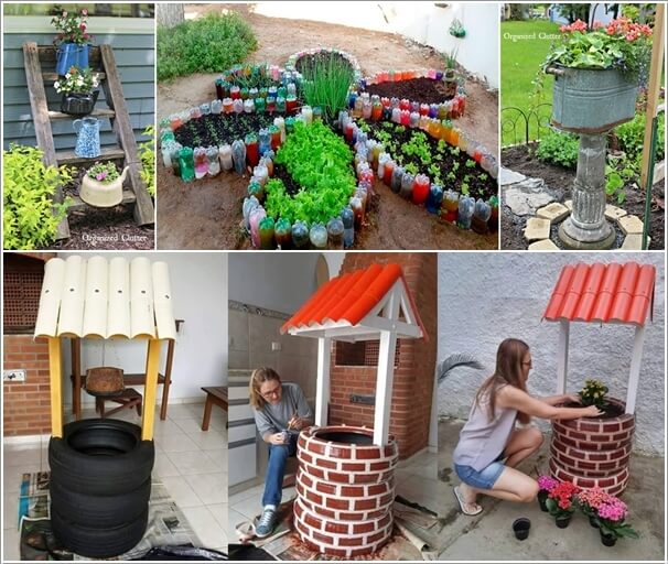 Make An Outdoor Feature from Recycled Materials a