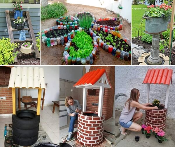 Make An Outdoor Feature from Recycled Materials