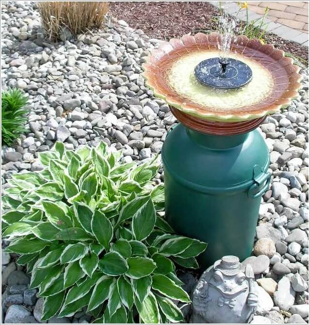 Make An Outdoor Feature from Recycled Materials 5