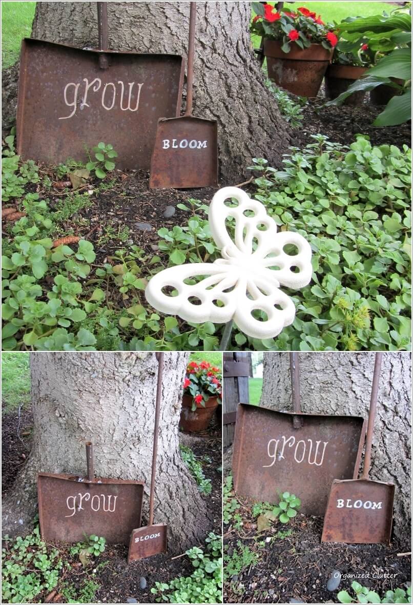 Make An Outdoor Feature from Recycled Materials 10