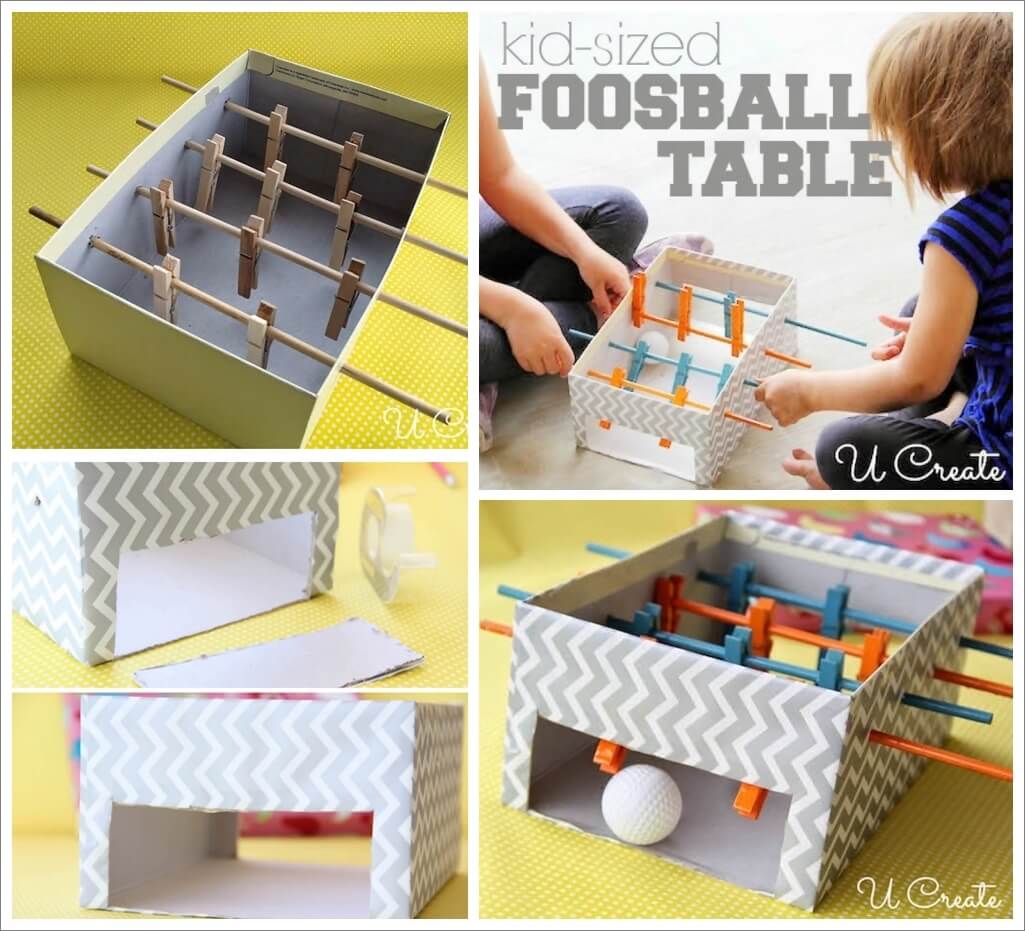 Make This Cute Mini Football Table for Your Kids 1