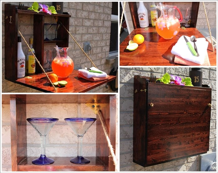This Fold Down Outdoor Bar is Just Amazing 1