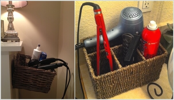 10 Clever Ideas to Store Your Hair Appliances 10